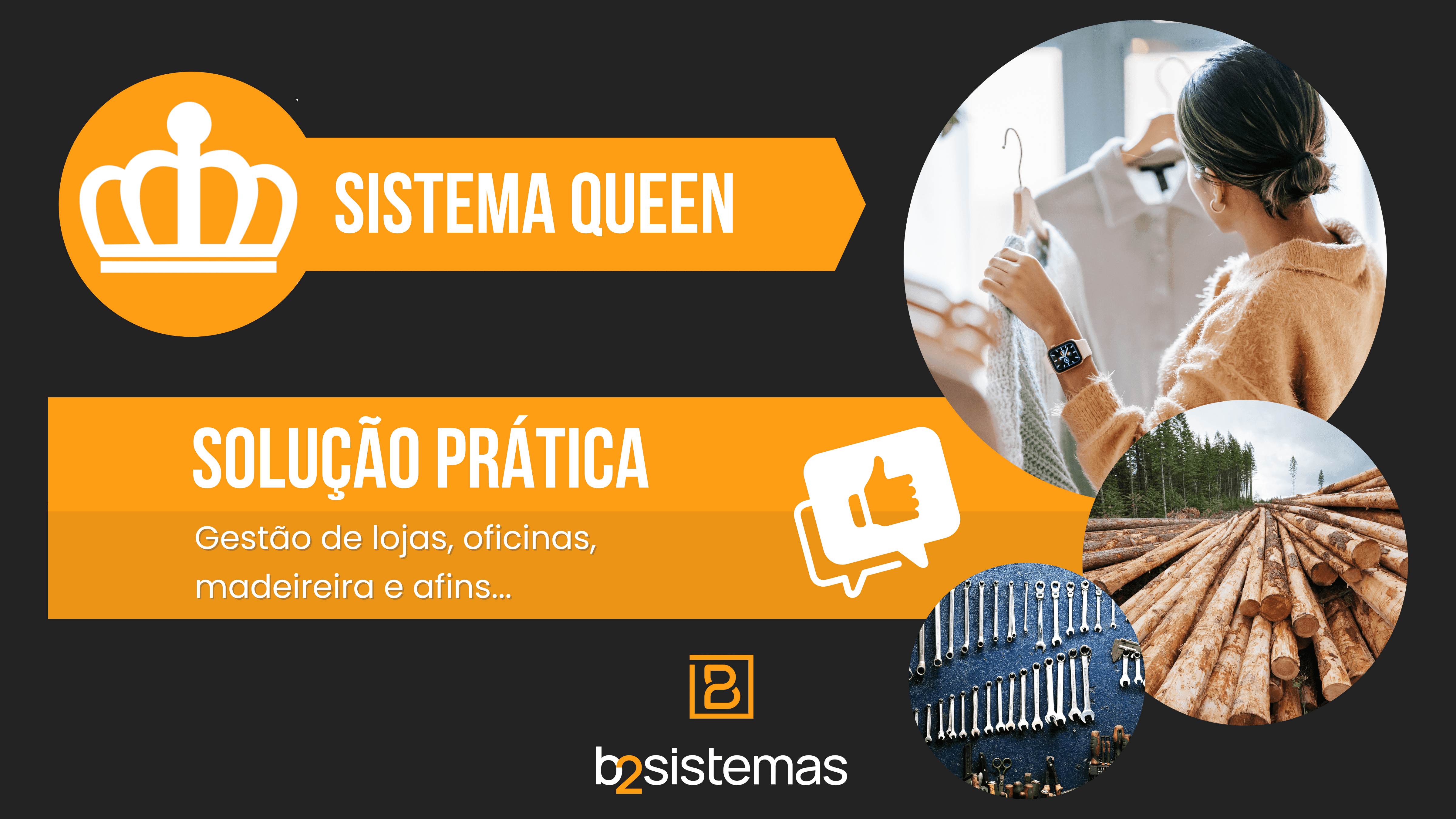 Imagem de apresentação do Sistema Gerencial B2 Queem comercio e serviços